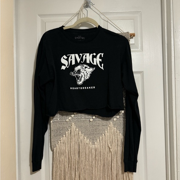 Empyre Black Savage Heartbreaker Women's Top - Picture 1 of 2